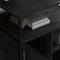 vidaXL Office Cabinet with Charging Station Black oak 61 x 46 x 67 cm