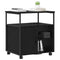 vidaXL Office Cabinet with Charging Station Black oak 61 x 46 x 67 cm