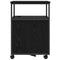 vidaXL Office Cabinet with Charging Station Black oak 61 x 46 x 67 cm
