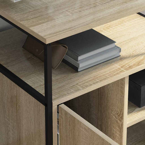 vidaXL Office Cabinet with Charging Station Sonoma oak 61 x 46 x 67 cm