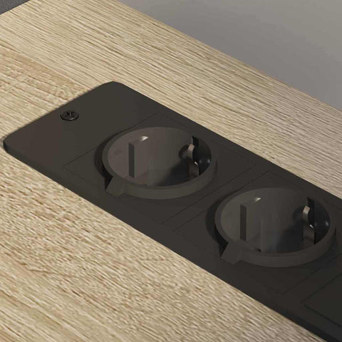 vidaXL Office Cabinet with Charging Station Sonoma oak 61 x 46 x 67 cm