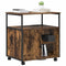 vidaXL Office Cabinet with Charging Station Smoked oak 61 x 46 x 67 cm