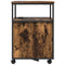 vidaXL Office Cabinet with Charging Station Smoked oak 61 x 46 x 67 cm