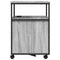 vidaXL Office Cabinet with Charging Station with Wheel Grey sonoma