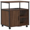 vidaXL Office Cabinet with Charging Station Brown oak 61 x 46 x 67 cm