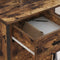 vidaXL Office Cabinet Smoked oak 76 x 41 x 72 cm Engineered wood