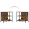 vidaXL Office Cabinet Smoked oak 76 x 41 x 72 cm Engineered wood