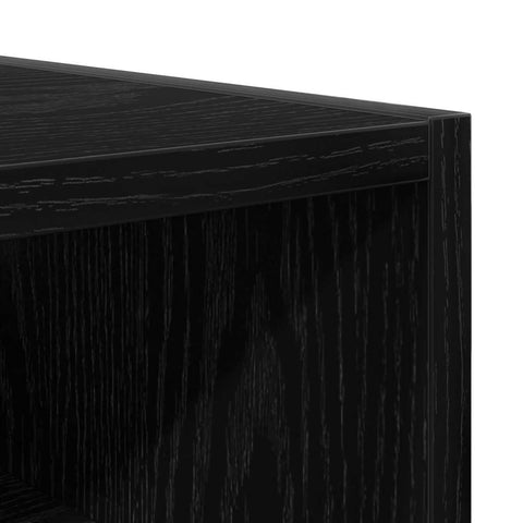 vidaXL Hanging cabinet with Shelf Riga Black oak 20 x 29.5 x 60 cm