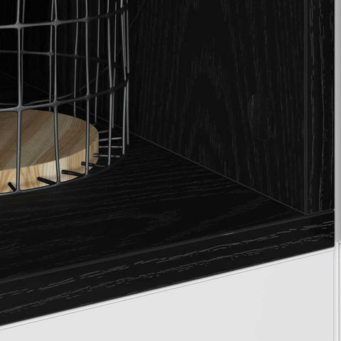 vidaXL Kitchen Base Cabinet Riga Black oak 20 x 44.5 x 81.5 cm