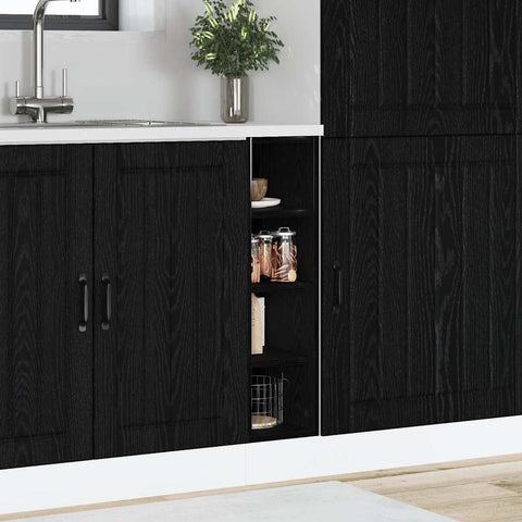 vidaXL Kitchen Base Cabinet Riga Black oak 20 x 44.5 x 81.5 cm