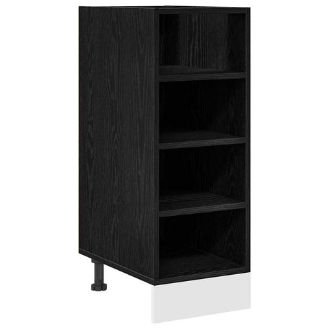 vidaXL Kitchen Base Cabinet Riga Black oak 30 x 44.5 x 81.5 cm