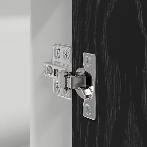 vidaXL Kitchen Corner Base Cabinet Riga Black oak 86 x 46 x 81.5 cm