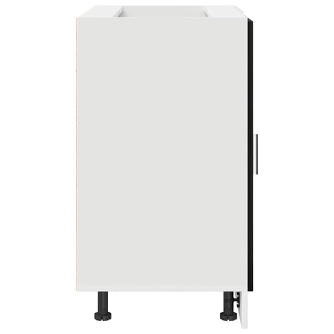 vidaXL Kitchen Corner Base Cabinet Riga Black oak 86 x 46 x 81.5 cm