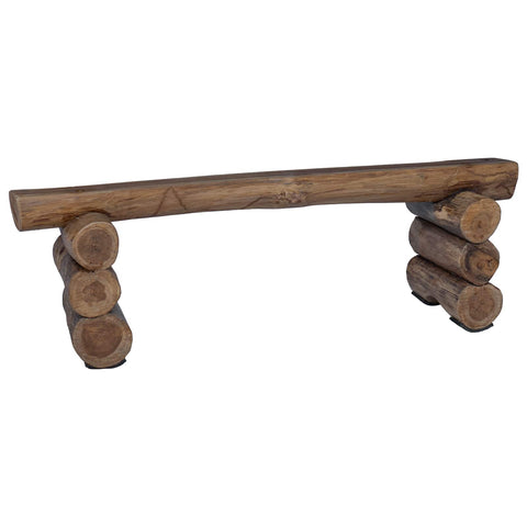 vidaXL Bench Natural 115 x 30 x 34 cm Solid Teak Wood