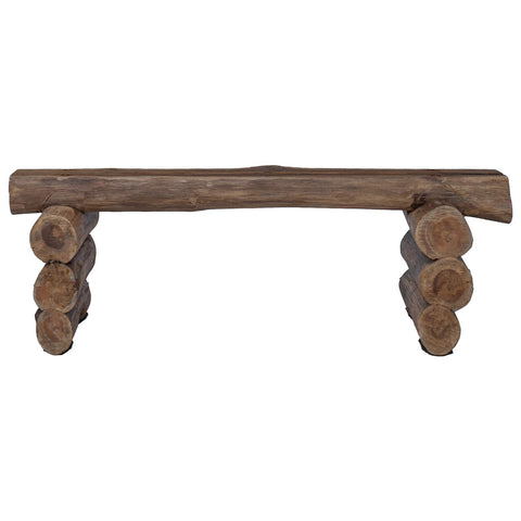 vidaXL Bench Natural 115 x 30 x 34 cm Solid Teak Wood