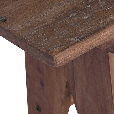 vidaXL Bench Natural 100 x 30 x 50 cm Solid Reclaim wood