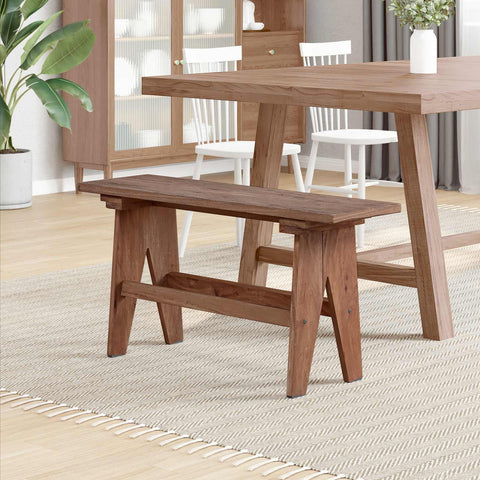 vidaXL Bench Natural 100 x 30 x 50 cm Solid Reclaim wood