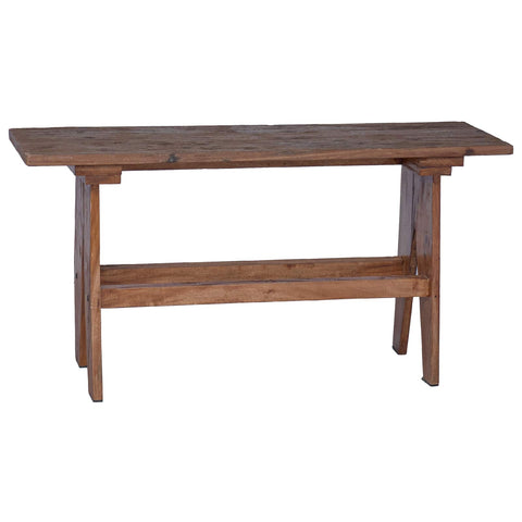 vidaXL Bench Natural 100 x 30 x 50 cm Solid Reclaim wood