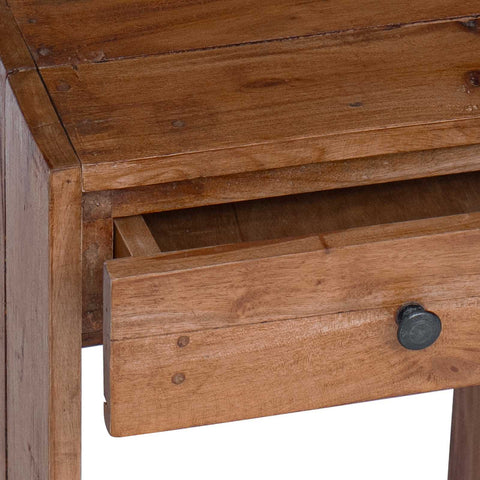 vidaXL Bedside Table Brown 63 x 30 x 79 cm Solid Mahogany Wood