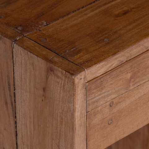 vidaXL Bedside Table Brown 63 x 30 x 79 cm Solid Mahogany Wood