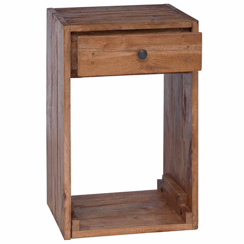 vidaXL Bedside Table Brown 63 x 30 x 79 cm Solid Mahogany Wood