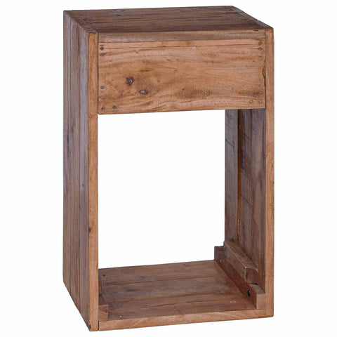 vidaXL Bedside Table Brown 63 x 30 x 79 cm Solid Mahogany Wood