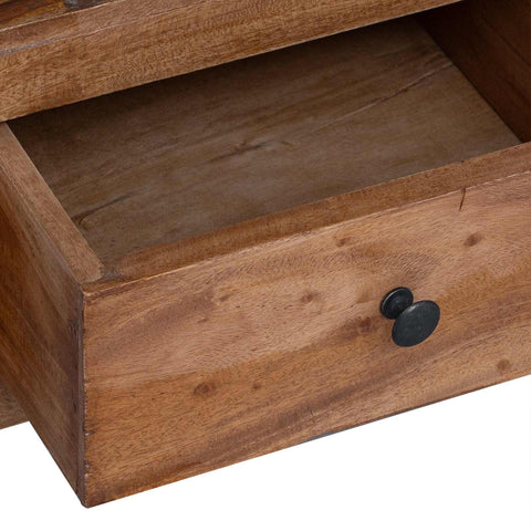 vidaXL Bedside Table Brown 41 x 30 x 50 cm Solid Mahogany Wood