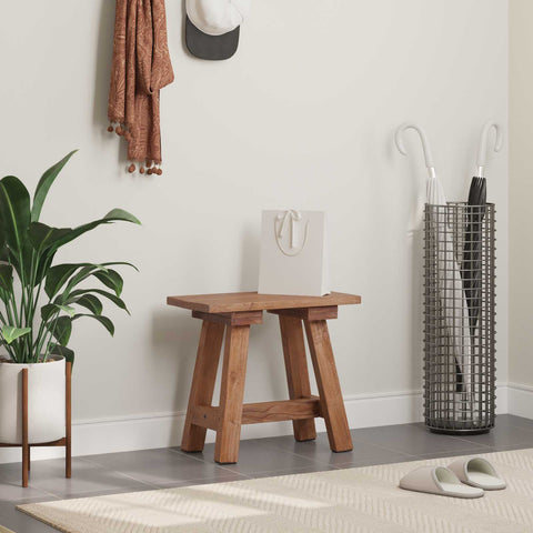 vidaXL Bench Natural 50 x 26 x 45 cm Mahogany Wood