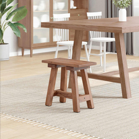 vidaXL Bench Natural 50 x 26 x 45 cm Mahogany Wood