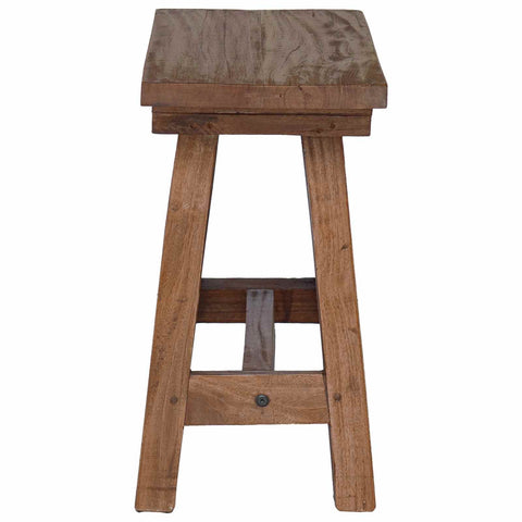 vidaXL Bench Natural 50 x 26 x 45 cm Mahogany Wood