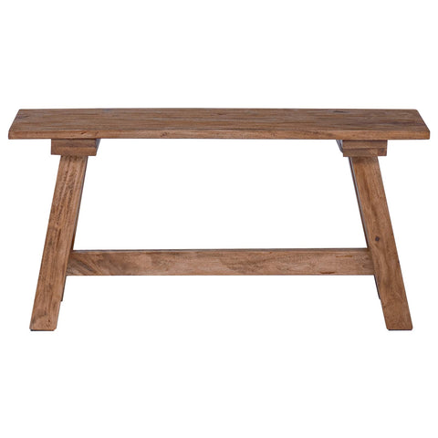 vidaXL Bench Natural 92 x 23.5 x 45.5 cm Solid Mahogany wood