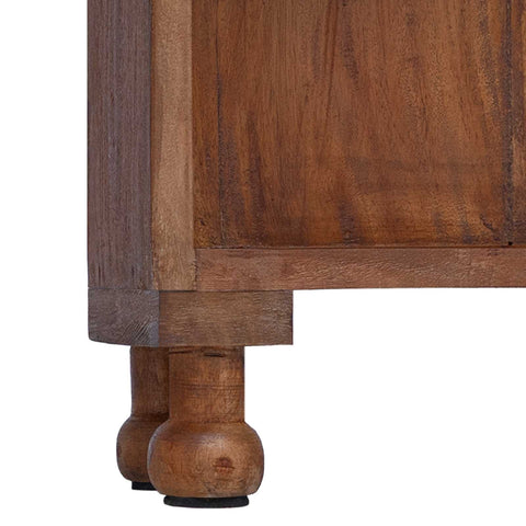 vidaXL Shelving with Shelf Brown 47 x 16 x 55 cm Solid Mahogany Wood