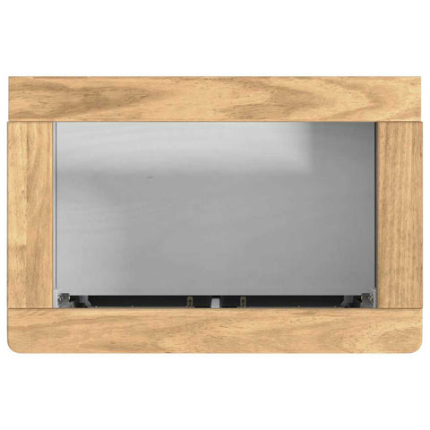 vidaXL Bathroom Furniture Set with Shelf 2 pcs White Solid Pine Wood