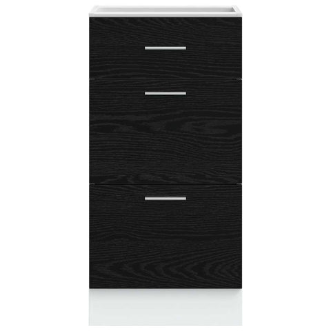 vidaXL Kitchen Base Cabinet Riga Black Oak 40 x 46 x 81.5 cm