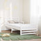 vidaXL Bed Frame with Mattress with Headboard White 80 x 200 cm