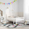 vidaXL Bed Frame with Mattress with Headboard White 80 x 200 cm