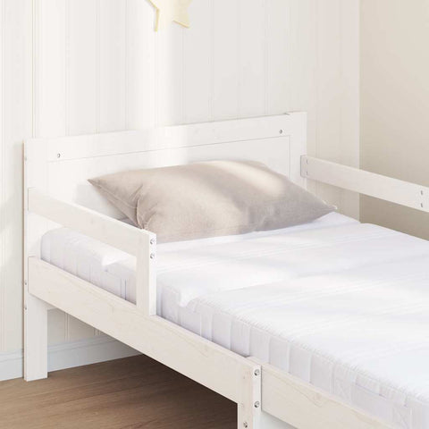 vidaXL Bed Frame with Mattress with Headboard White 80 x 200 cm