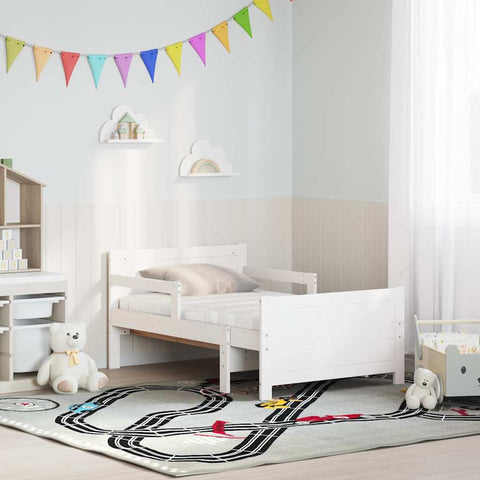 vidaXL Bed Frame with Mattress with Headboard White 80 x 200 cm