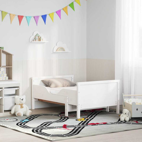 vidaXL Bed Frame with Mattress with Headboard White 80 x 200 cm