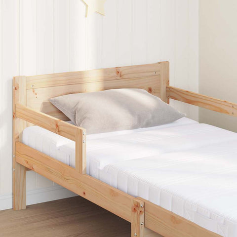 vidaXL Bed Frame with Mattress with Headboard Brown 80 x 200 cm