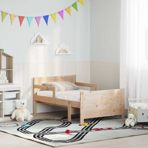 vidaXL Bed Frame with Mattress with Headboard Brown 80 x 200 cm