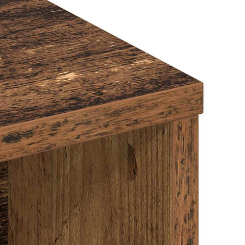 vidaXL Headboard Cabinet with Shelf Old wood Engineered wood