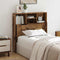 vidaXL Headboard Cabinet with Shelf Old wood Engineered wood