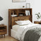 vidaXL Headboard Cabinet with Shelf Old wood Engineered wood
