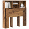 vidaXL Headboard Cabinet with Shelf Old wood Engineered wood