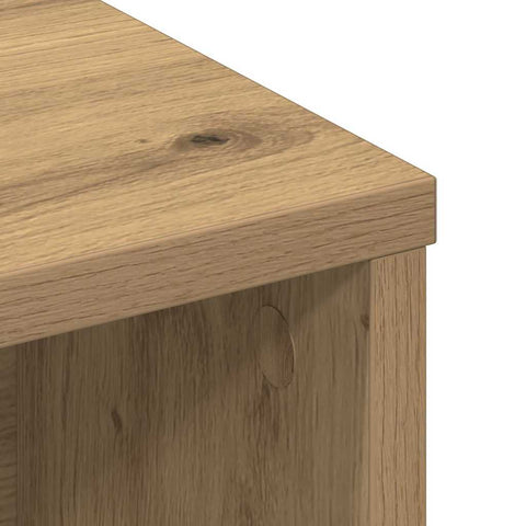 vidaXL Headboard Cabinet with Shelf Artisan oak Engineered wood