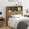 vidaXL Headboard Cabinet with Shelf Artisan oak Engineered wood