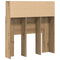 vidaXL Headboard Cabinet with Shelf Artisan oak Engineered wood