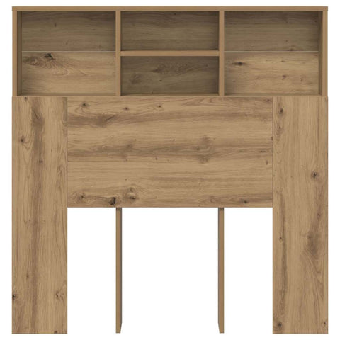 vidaXL Headboard Cabinet with Shelf Artisan oak Engineered wood