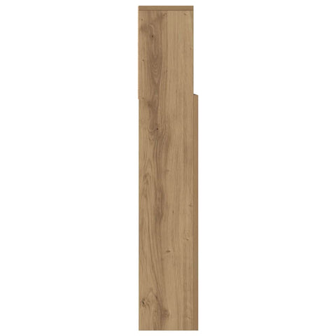 vidaXL Headboard Cabinet with Shelf Artisan oak Engineered wood